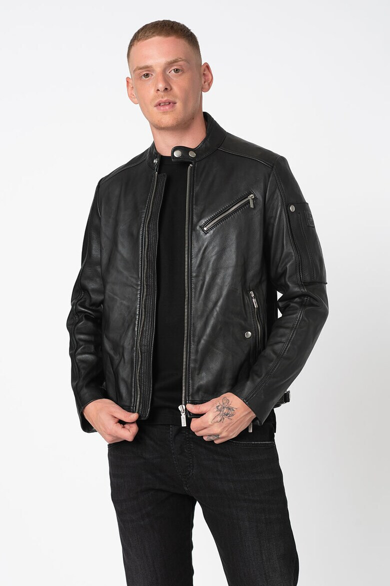 Diesel Jacheta biker de piele Case-Ka - Pled.ro