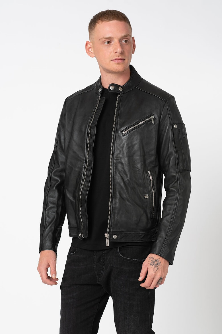 Diesel Jacheta biker de piele Case-Ka - Pled.ro