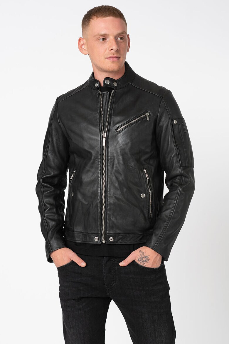 Diesel Jacheta biker de piele Case-Ka - Pled.ro