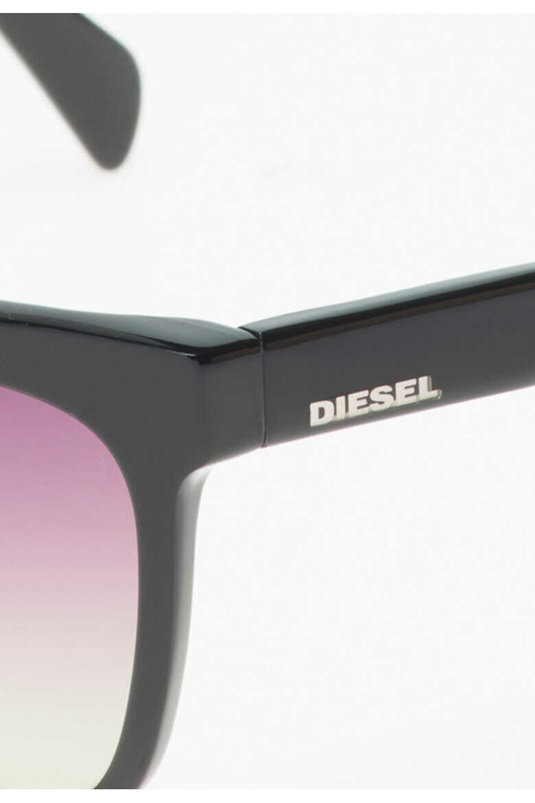 Diesel Ochelari de soare negri patrati - Pled.ro