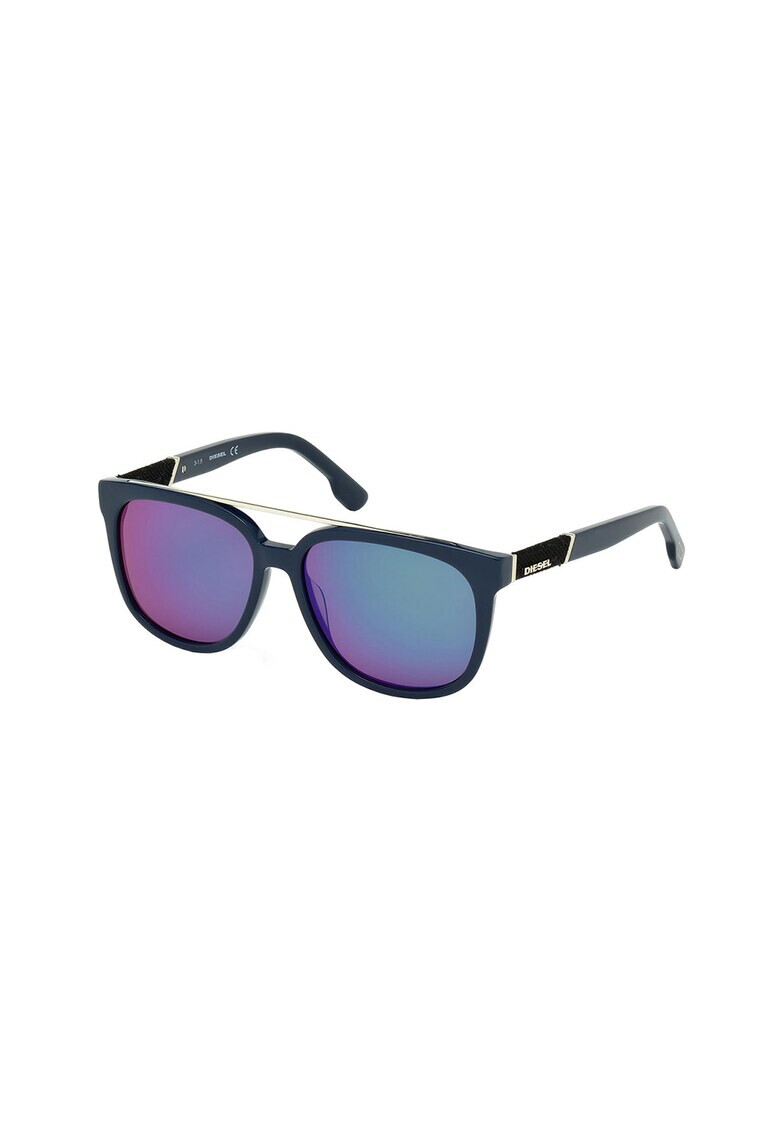 Diesel Ochelari de soare patrati unisex cu lentile in degrade - Pled.ro