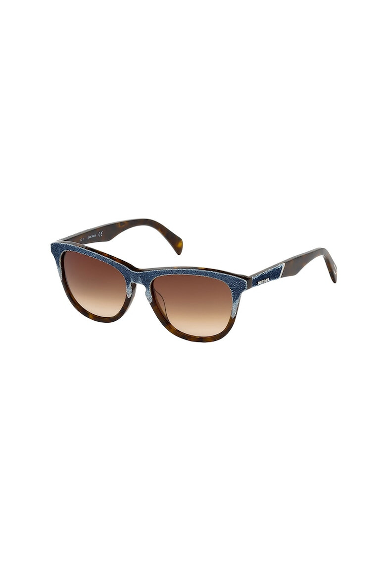 Diesel Ochelari de soare unisex cu rame cu material textil - Pled.ro