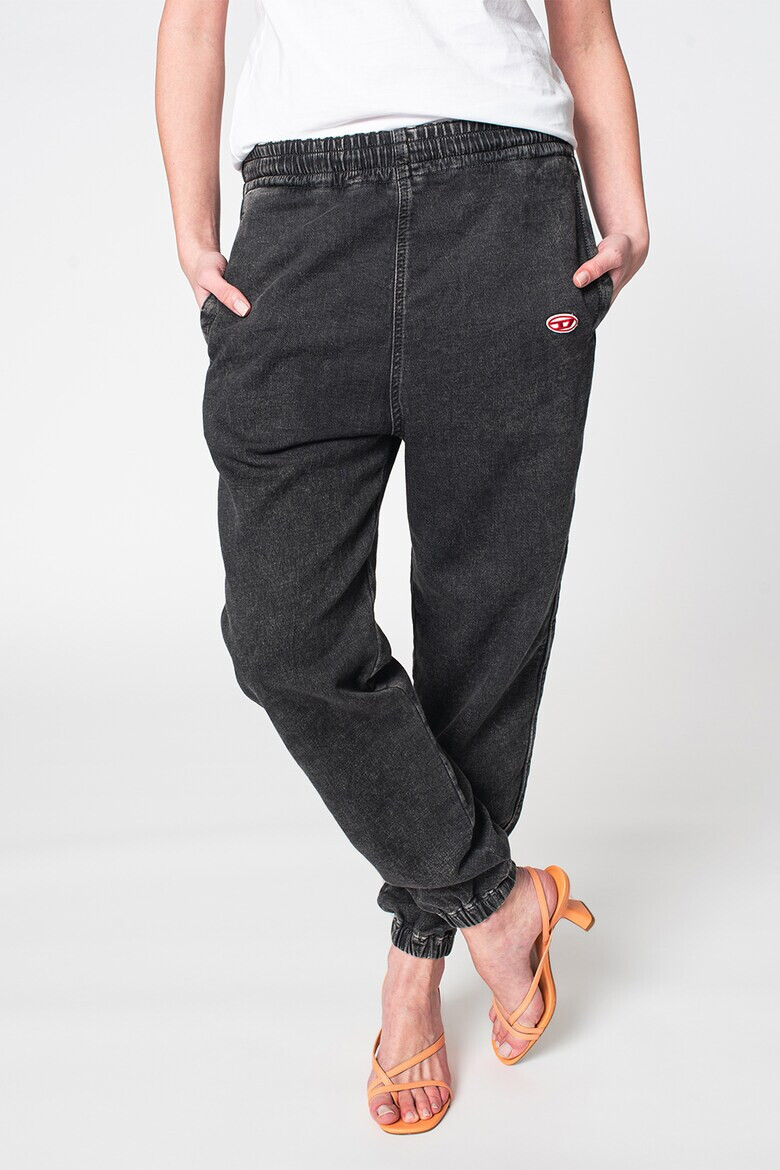 Diesel Pantaloni jogger unisex cu buzunare oblice si talie medie D-Lab-Ne - Pled.ro