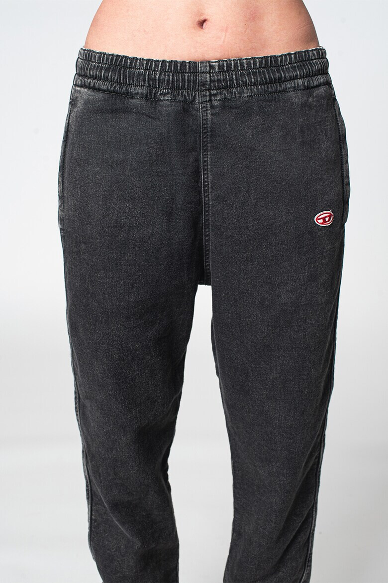 Diesel Pantaloni jogger unisex cu buzunare oblice si talie medie D-Lab-Ne - Pled.ro