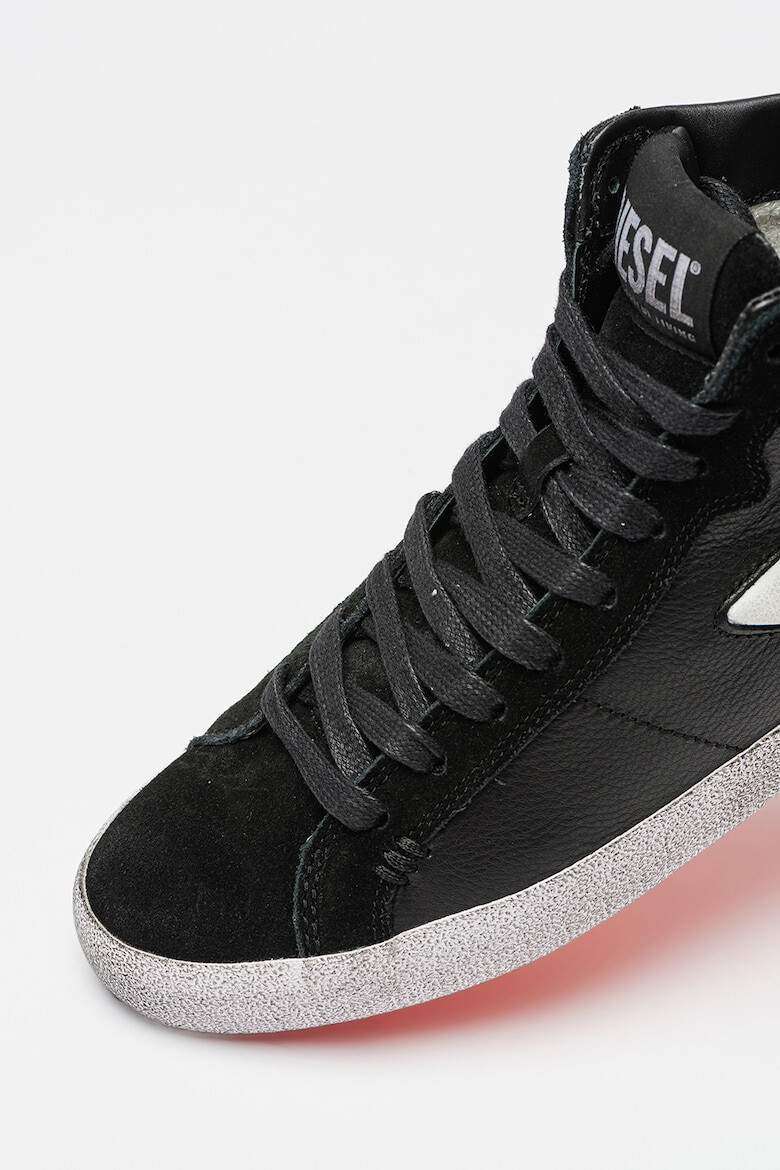 Diesel Pantofi sport high-top de piele si piele intoarsa Leroji - Pled.ro