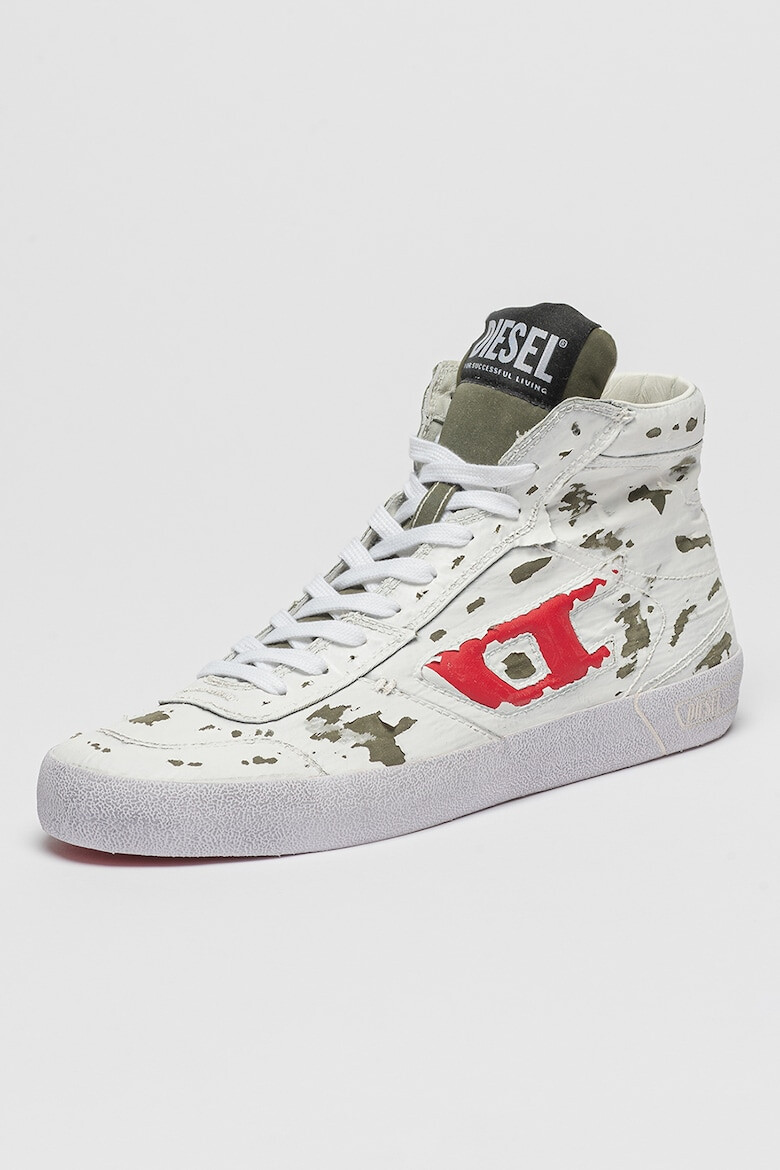 Diesel Pantofi sport mid-high cu insertii din piele intoarsa Leroji - Pled.ro