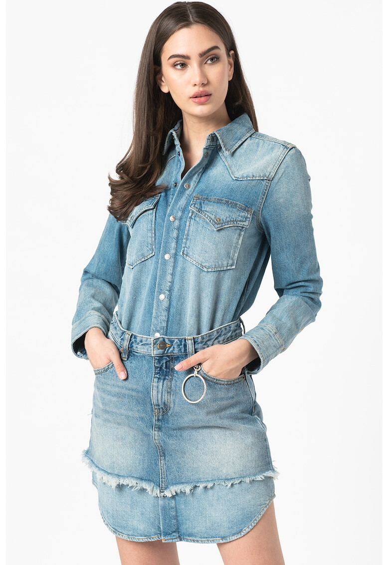 Diesel Rochie combi mini de denim - Pled.ro