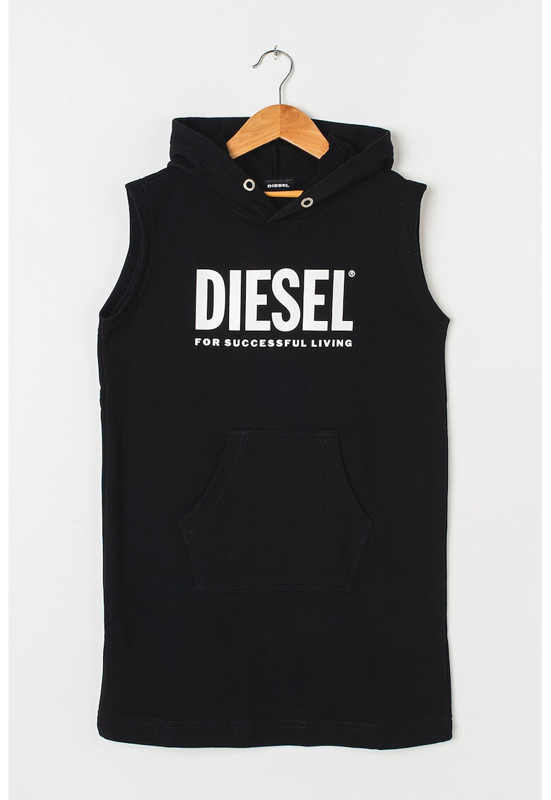 Diesel Rochie cu gluga si imprimeu logo - Pled.ro