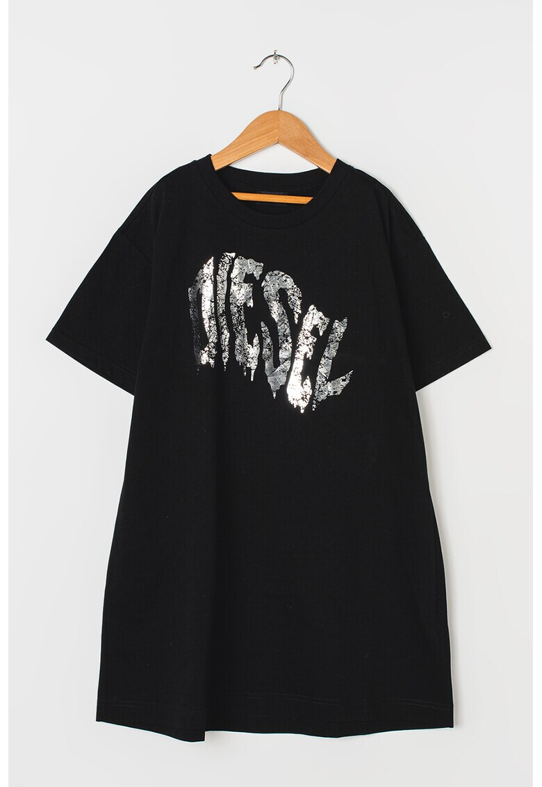 Diesel Rochie-tricou cu logo metalizat - Pled.ro