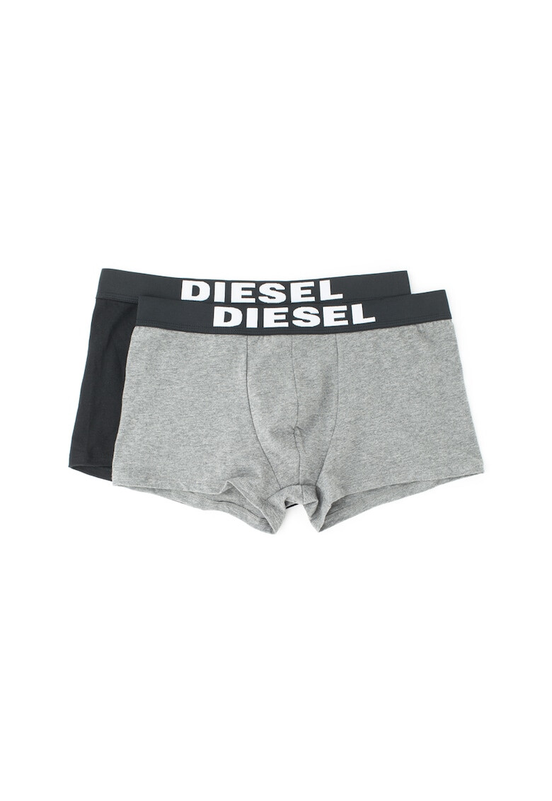 Diesel Set de boxeri cu banda cu logo in talie - 2 perechi - Pled.ro