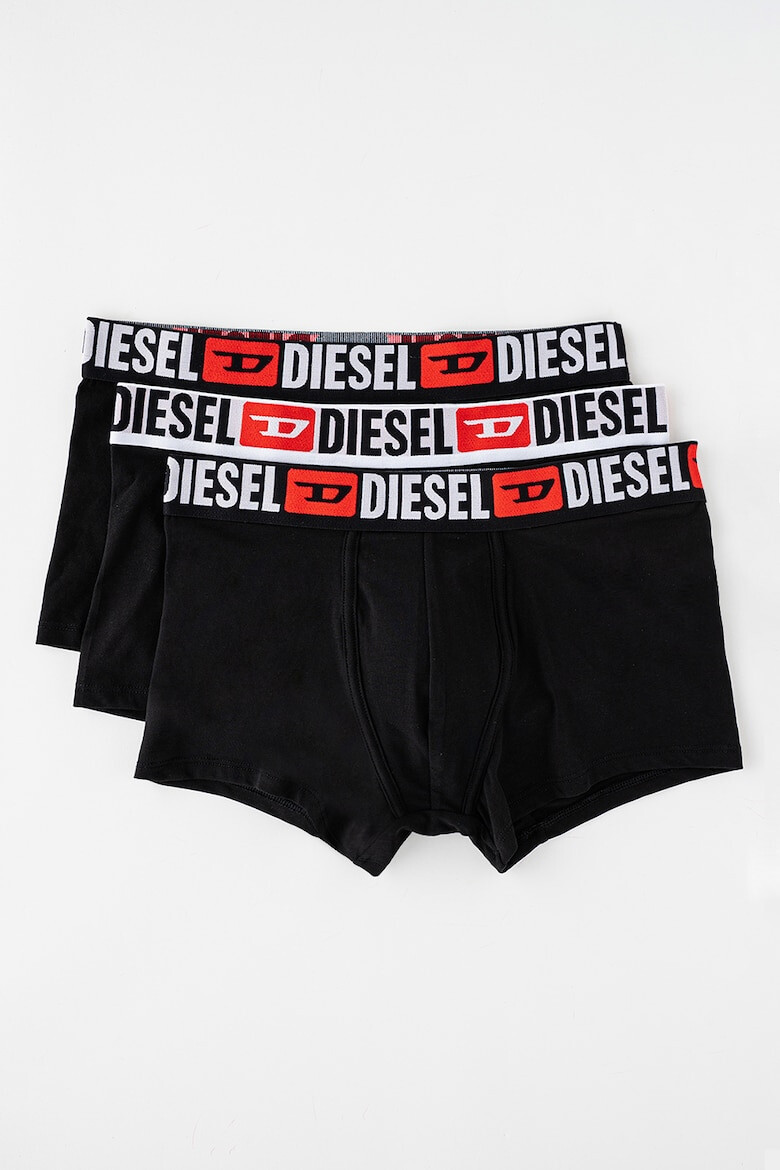 Diesel Set de boxeri cu banda logo elastica Damien - 3 perechi - Pled.ro