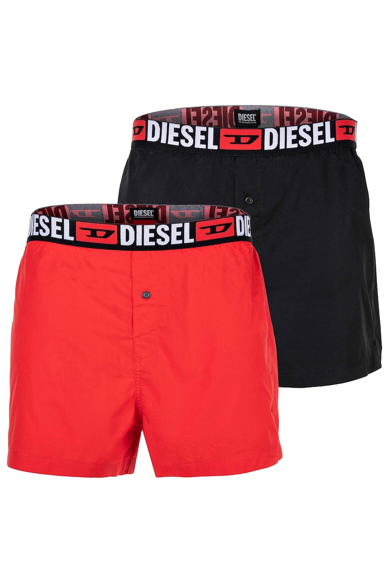 Diesel Set de boxeri cu banda logo in talie - 2 perechi - Pled.ro