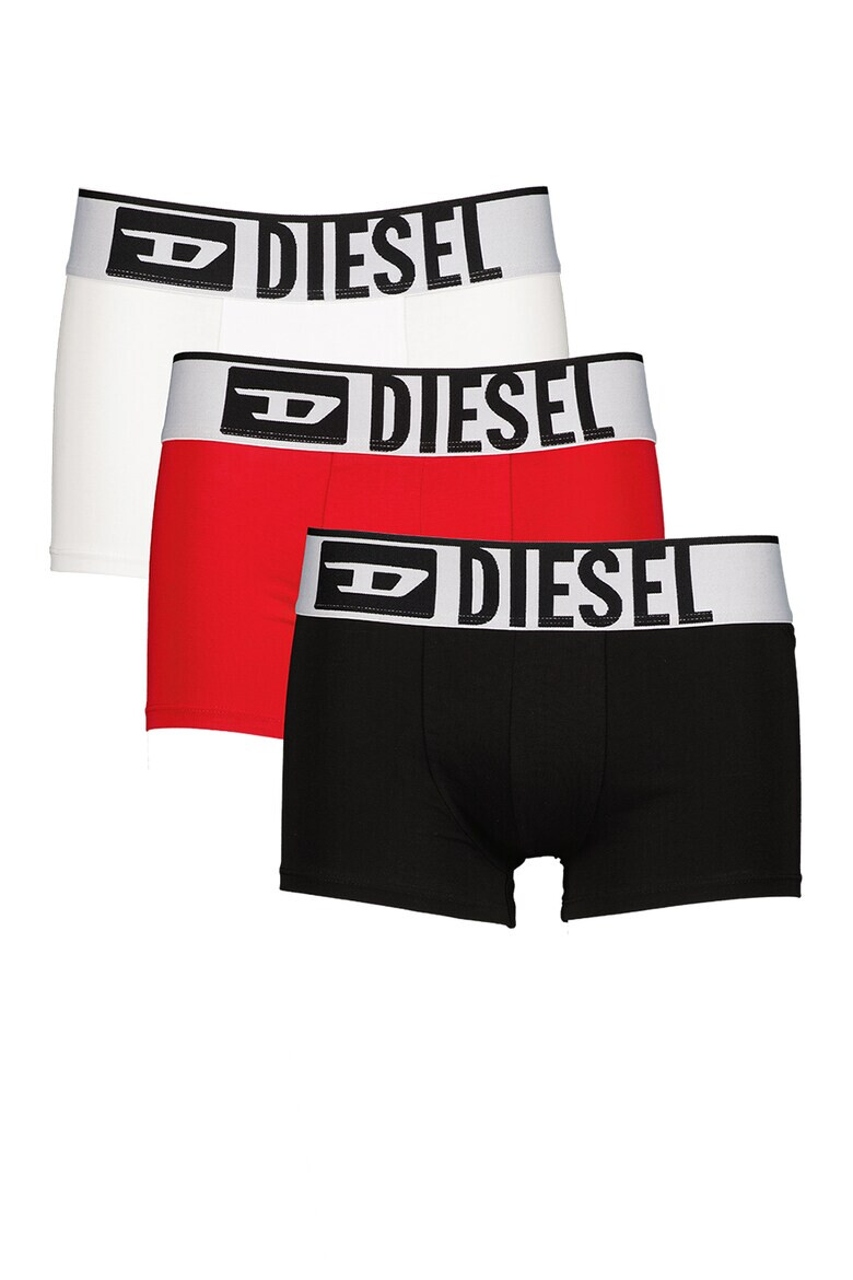 Diesel Set de boxeri cu banda logo in talie - 3 perechi - Pled.ro