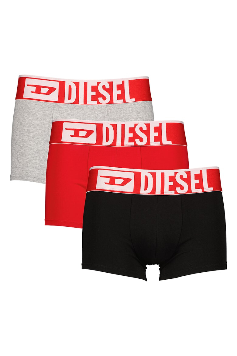 Diesel Set de boxeri cu banda logo in talie - 3 perechi - Pled.ro