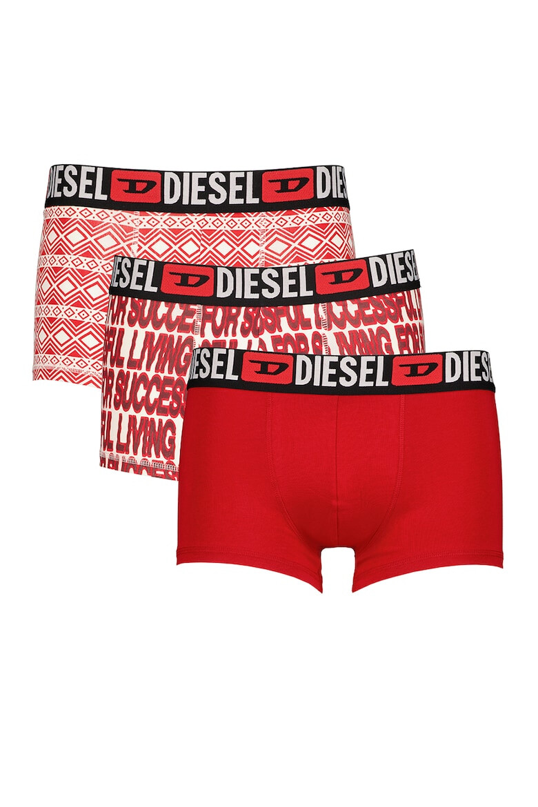 Diesel Set de boxeri cu banda logo in talie - 3 perechi - Pled.ro