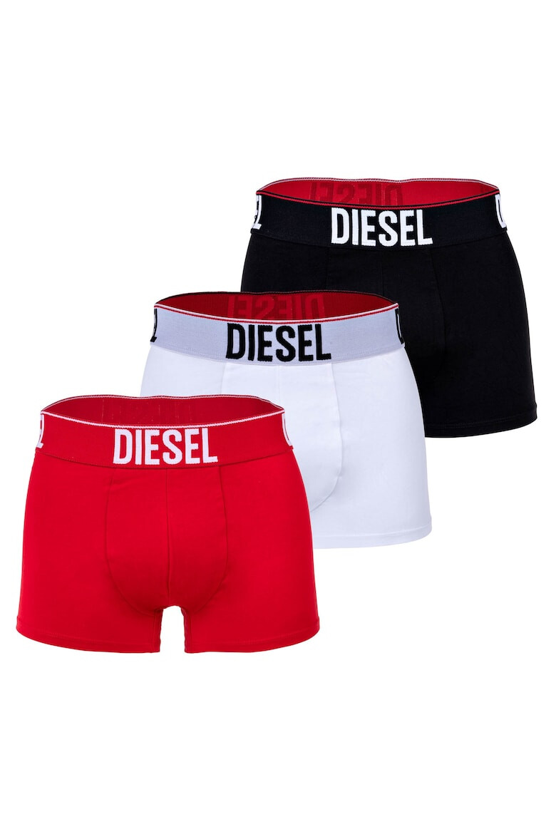 Diesel Set de boxeri cu banda logo in talie - 3 perechi - Pled.ro