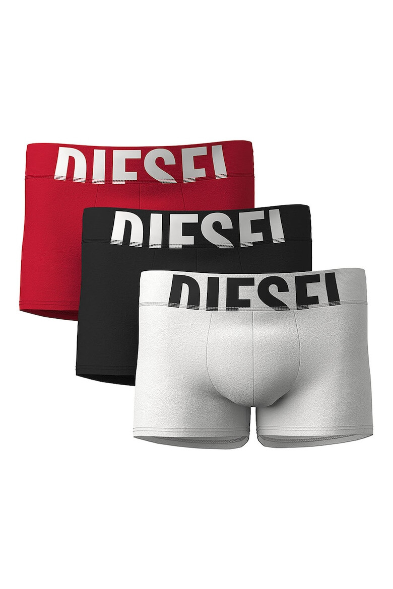 Diesel Set de boxeri cu banda logo in talie - 3 perechi - Pled.ro