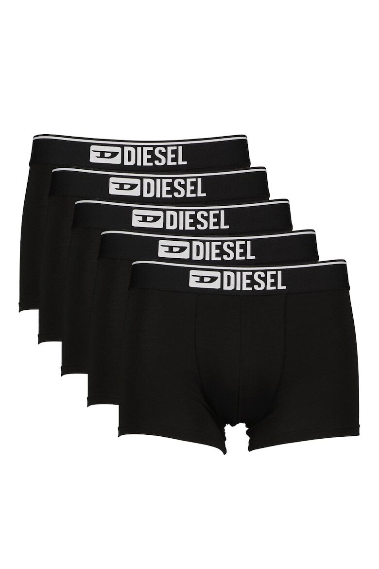 Diesel Set de boxeri cu banda logo in talie - 5 perechi - Pled.ro