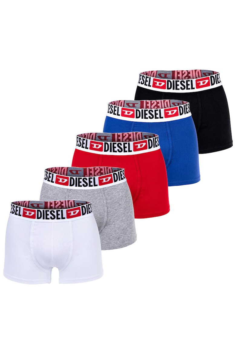 Diesel Set de boxeri cu banda logo in talie - 5 perechi - Pled.ro