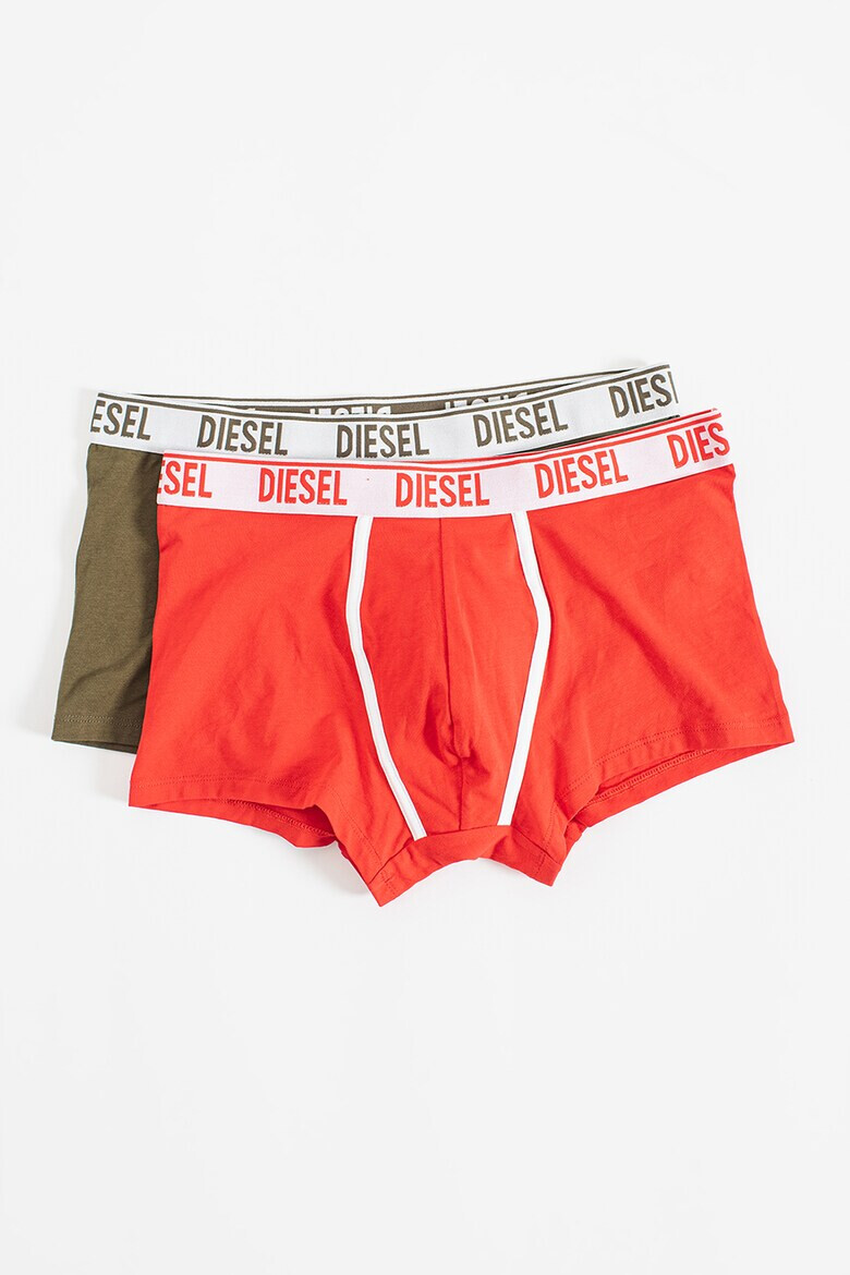 Diesel Set de boxeri cu banda logo in talie Damien - 2 perechi - Pled.ro