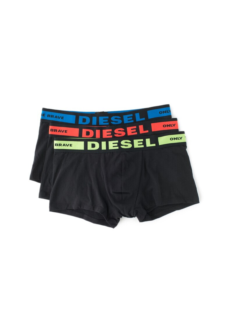 Diesel Set de boxeri cu banda logo in talie Kory - 3 perech - Pled.ro