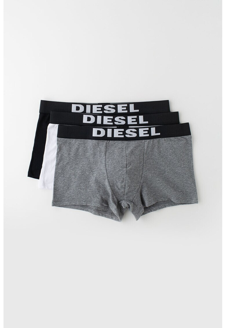 Diesel Set de boxeri cu banda logo in talie Rocco - 3 perechi - Pled.ro