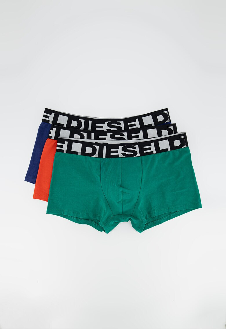 Diesel Set de boxeri cu banda logo in talie Shawn - 3 perechi - Pled.ro