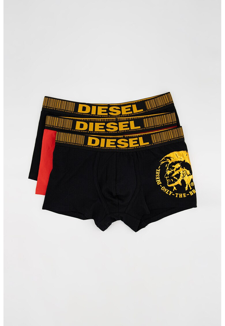 Diesel Set de boxeri cu logo - 3 perechi - Pled.ro