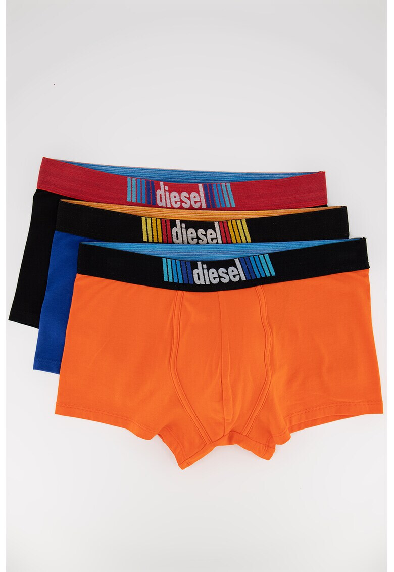 Diesel Set de boxeri cu logo Damien - 3 perechi - Pled.ro