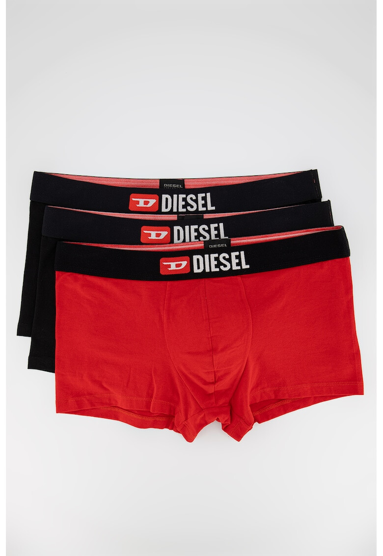 Diesel Set de boxeri cu logo Damien - 3 perechi - Pled.ro