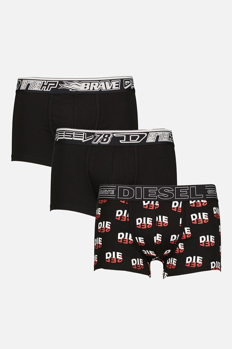 Diesel Set de boxeri cu talie elastica - 3 perechi - Pled.ro