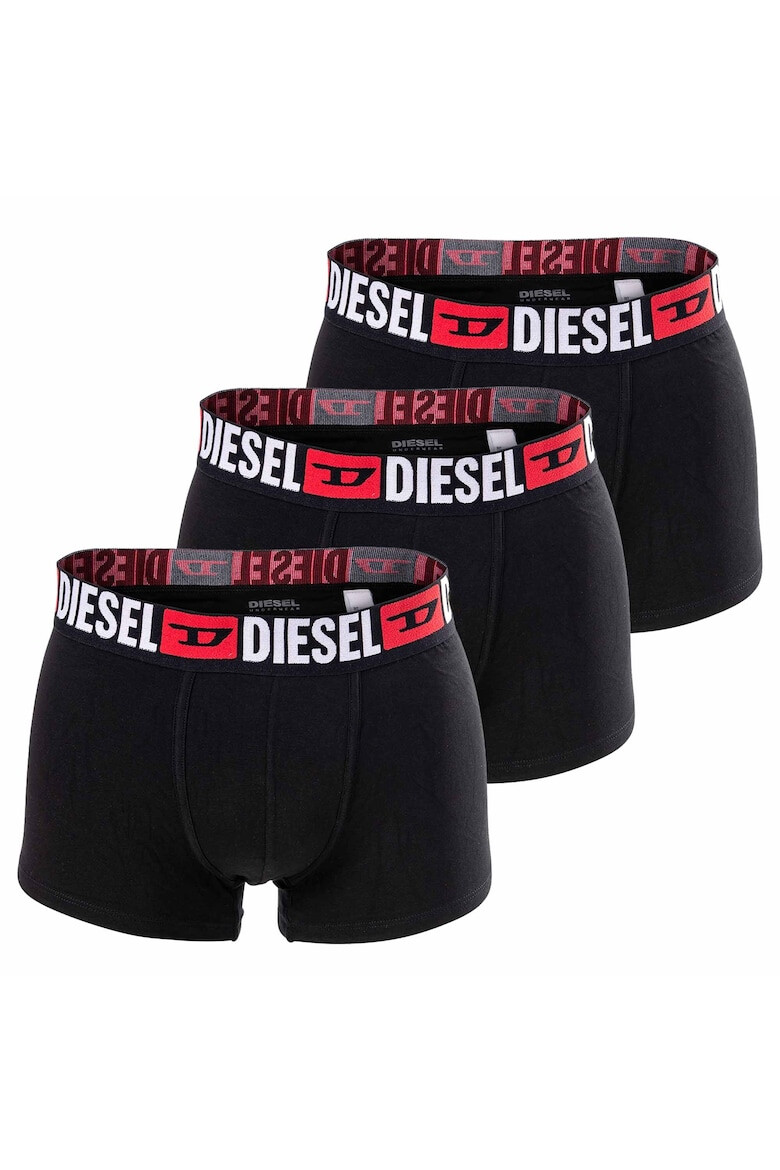 Diesel Set de boxeri cu banda logo in talie Damien - 3 perechi - Pled.ro