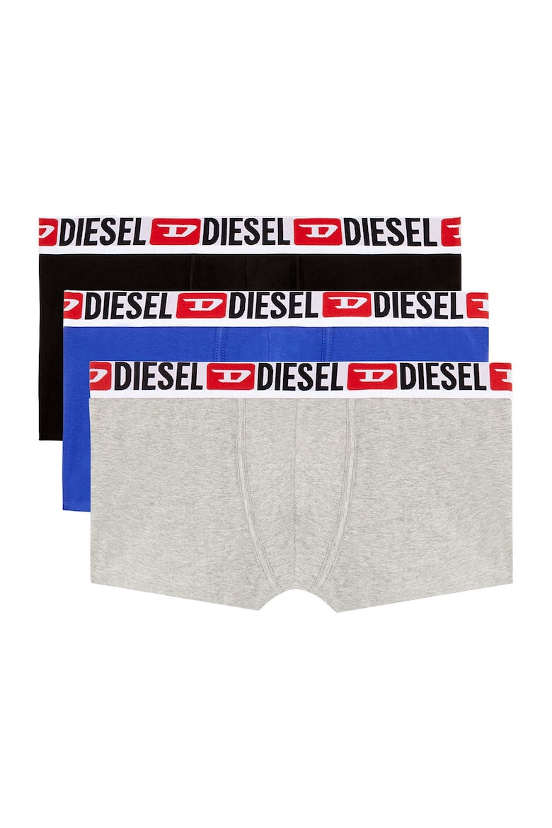 Diesel Set de boxeri cu banda logo in talie Damien - 3 perechi - Pled.ro