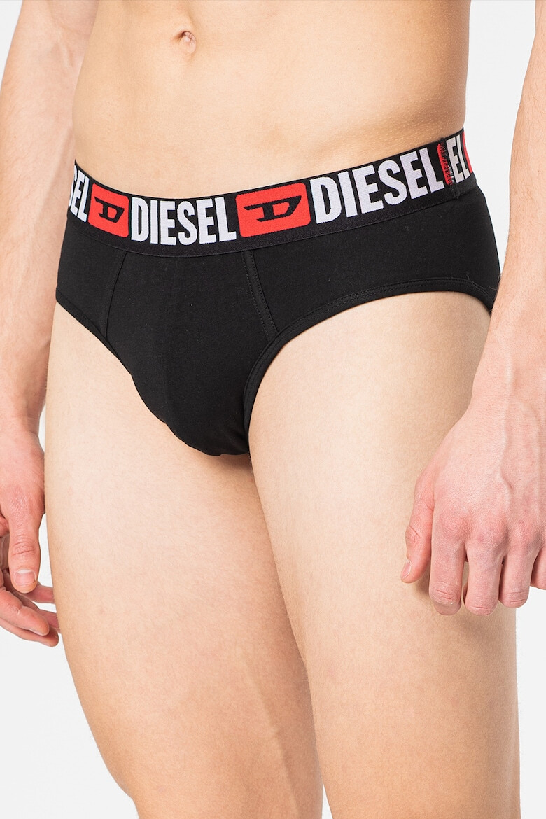 Diesel Set de chiloti cu banda logo contrastanta Andre - 3 perechi - Pled.ro