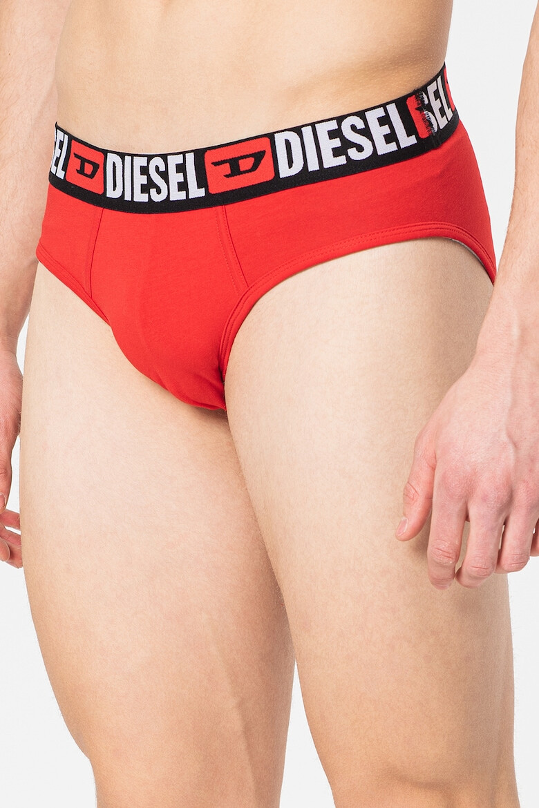 Diesel Set de chiloti cu banda logo contrastanta Andre - 3 perechi - Pled.ro