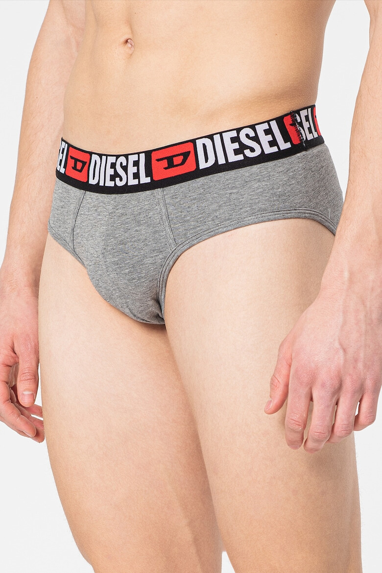 Diesel Set de chiloti cu banda logo contrastanta Andre - 3 perechi - Pled.ro