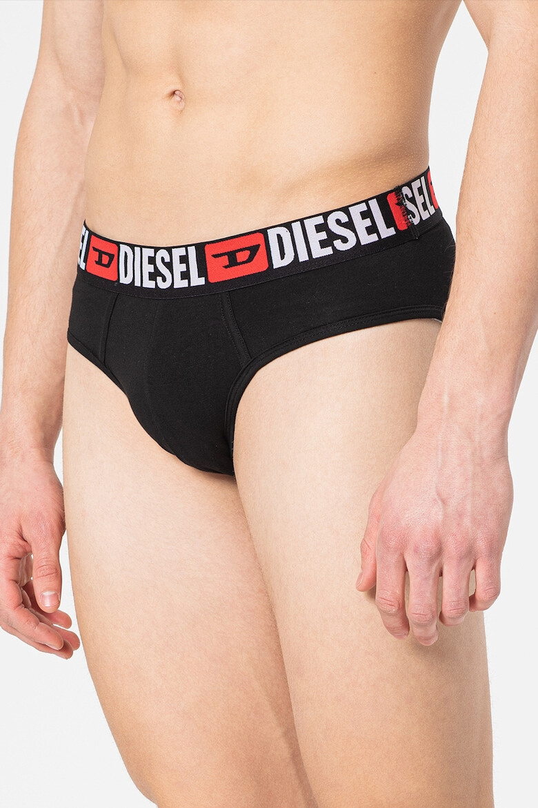 Diesel Set de chiloti cu banda logo contrastanta Andre - 3 perechi - Pled.ro