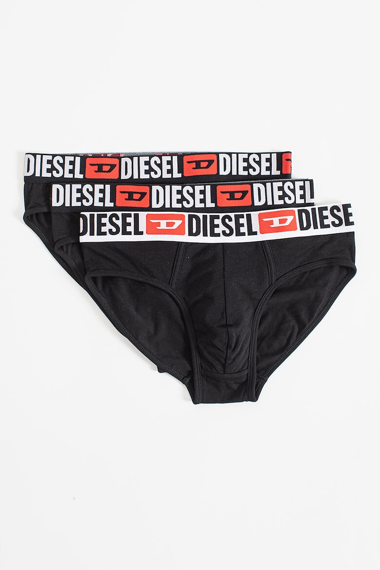 Diesel Set de chiloti cu banda logo contrastanta Andre - 3 perechi - Pled.ro