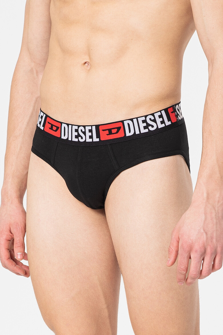 Diesel Set de chiloti cu banda logo contrastanta Andre - 3 perechi - Pled.ro