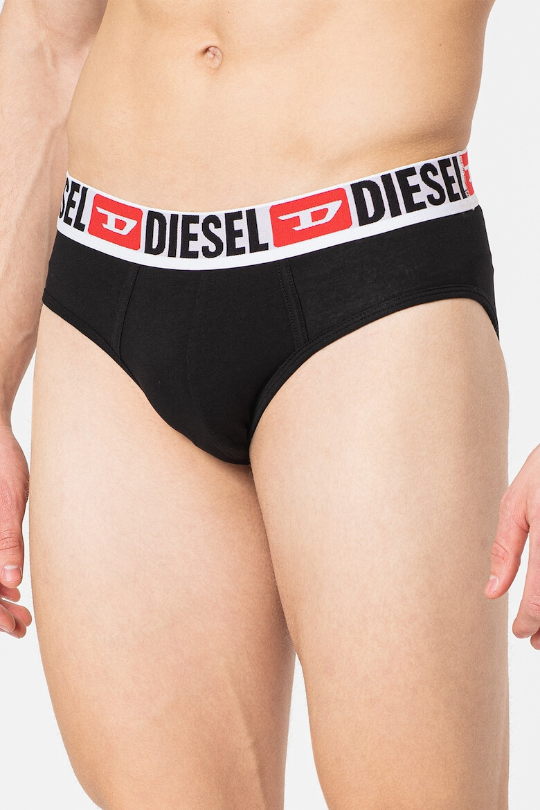 Diesel Set de chiloti cu banda logo contrastanta Andre - 3 perechi - Pled.ro