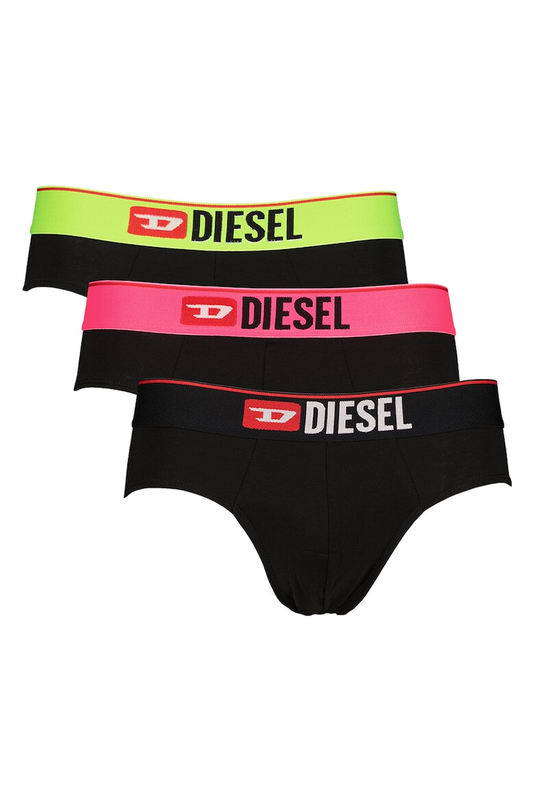 Diesel Set de chiloti cu banda logo in talie - 3 perechi - Pled.ro