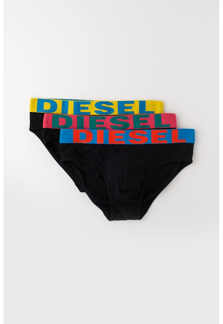 Diesel Set de chiloti cu banda logo in talie Andre - 3 piese - Pled.ro