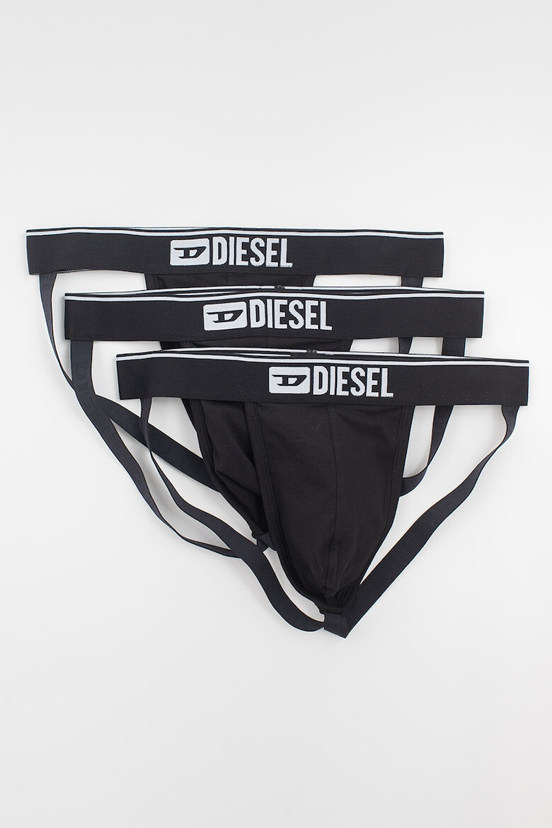 Diesel Set de chiloti cu cochilie de protectie si talie elastica - 3 perechi - Pled.ro