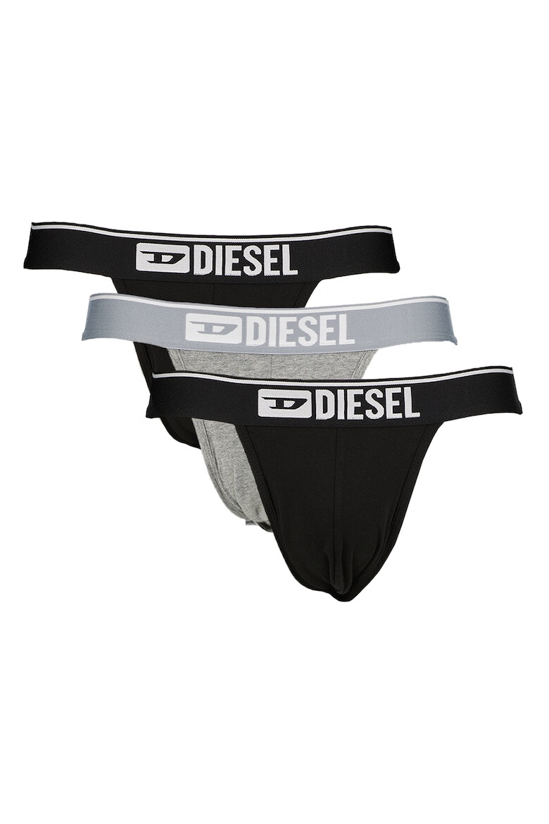 Diesel Set de chiloti cu cochilie de protectie si talie elastica - 3 perechi - Pled.ro