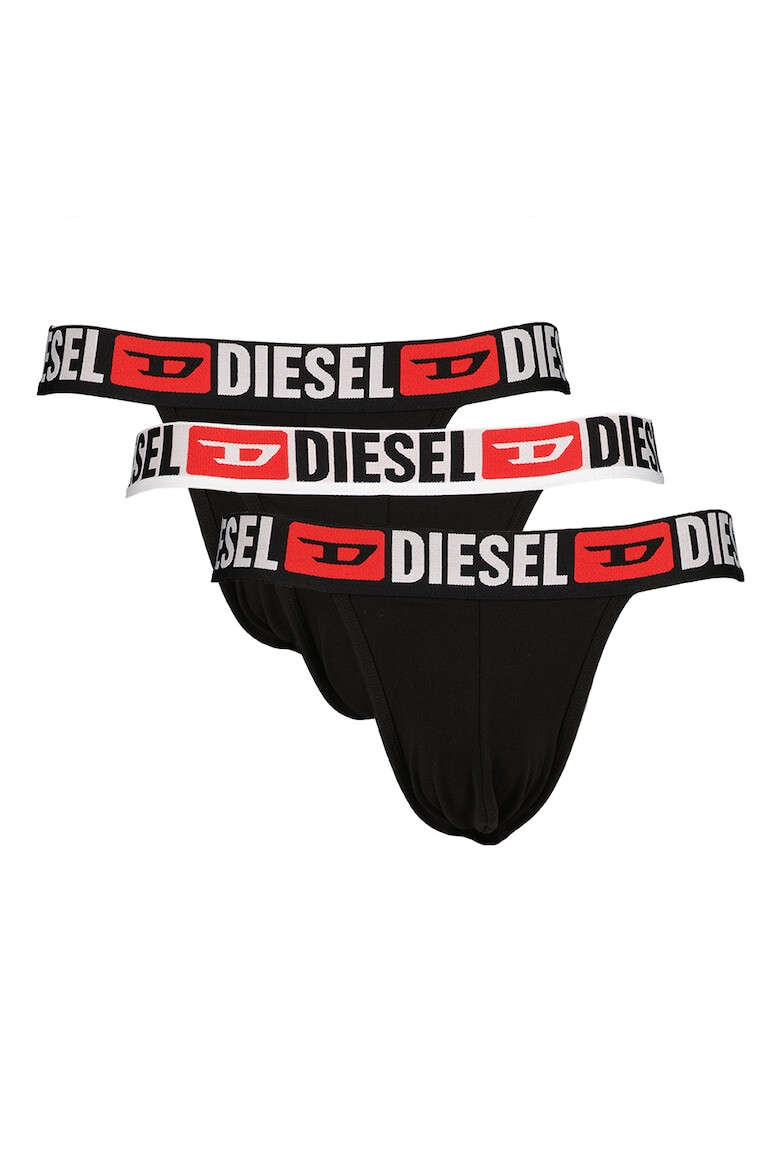 Diesel Set de chiloti cu decupaje - 3 perechi - Pled.ro