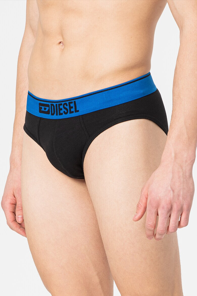 Diesel Set de chiloti cu elastic contrastant - 3 perechi - Pled.ro