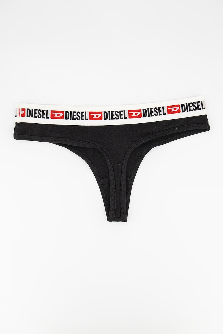 Diesel Set de chiloti tanga cu banda logo in talie Stars - 3 perechi - Pled.ro