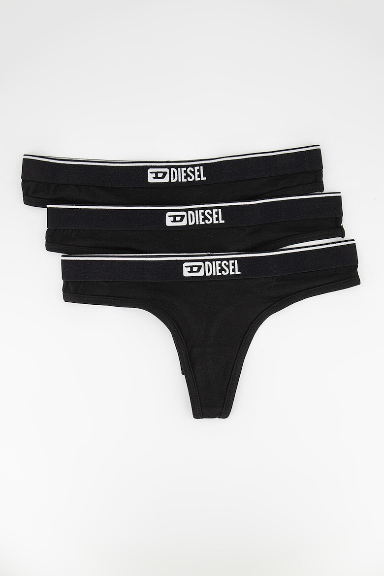 Diesel Set de chiloti tanga cu banda logo in talie Starsey - 3 perechi - Pled.ro