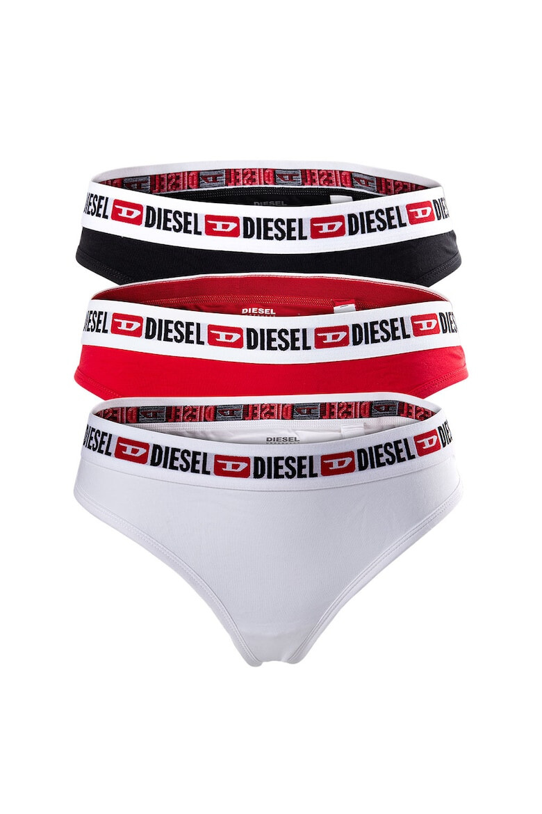 Diesel Set de chiloti tanga cu banda logo in talie UFST-Stars 1743 - 3 perechi - Pled.ro