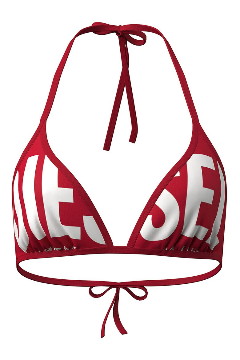 Diesel Sutien triunghiular de baie cu imprimeu logo - Pled.ro